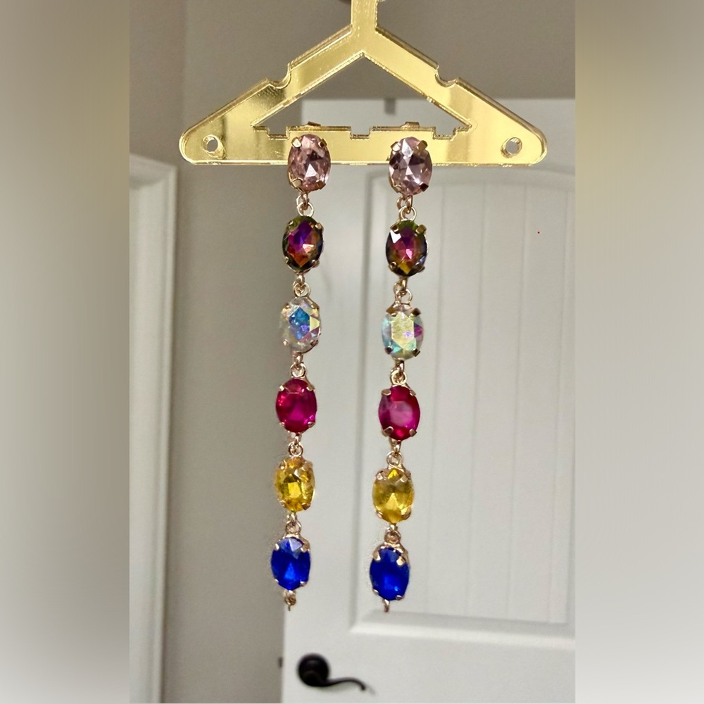 Feed Me Gems Rainbow GEMpire Drop Earrings